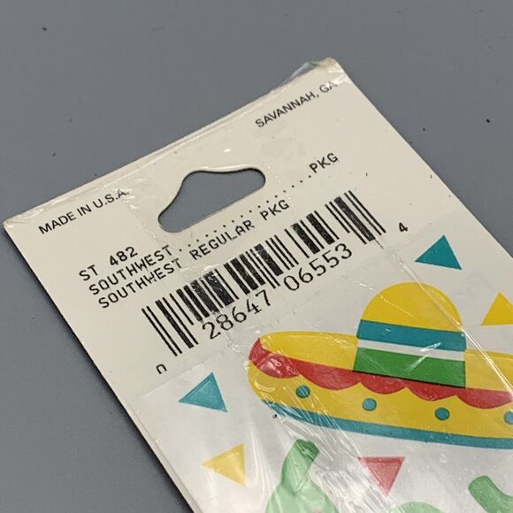 Vtg Frances Meyer Southwest Stickers Cactus 2 Sheet Scrapebooking Crafting NOS - Picture 7 of 7